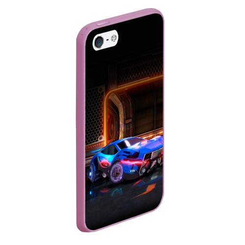 Чехол для iPhone 5/5S матовый Rocket League, цвет розовый - фото 3