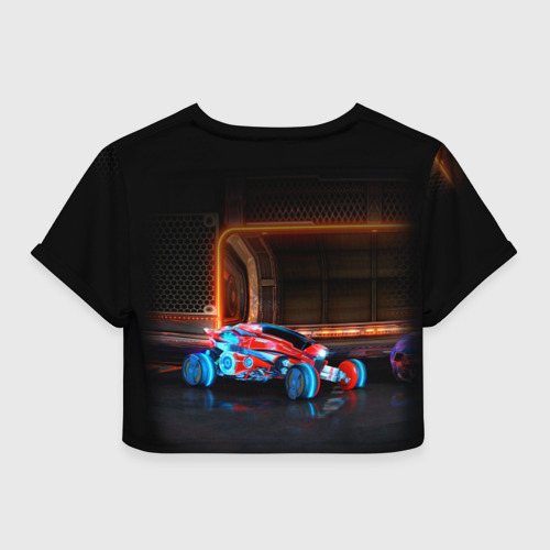 Женская футболка Crop-top 3D Rocket League, цвет 3D печать - фото 2