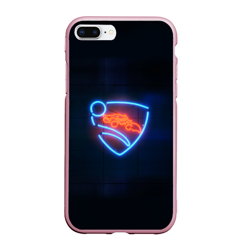 Чехол для iPhone 7Plus/8 Plus матовый Rocket League, цвет розовый