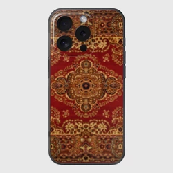 Чехол для iPhone 16 Pro силиконовый с защитой камеры Его Ворсейшество ковёр бабушкин