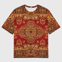 Женская футболка oversize 3D Его Ворсейшество ковёр бабушкин