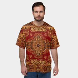 Мужская футболка oversize 3D Его Ворсейшество ковёр бабушкин - фото 2