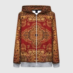 Женская толстовка 3D на молнии Его Ворсейшество ковёр бабушкин