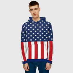 Мужская толстовка 3D Флаг США - фото 2