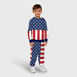 Детский костюм с толстовкой 3D Флаг США - фото 2