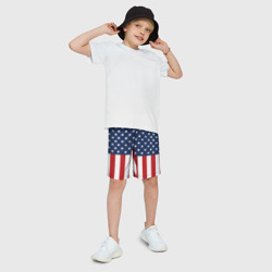 Детские спортивные шорты 3D Флаг США - фото 2