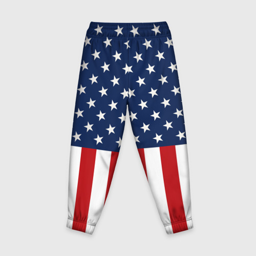 Детские брюки 3D Флаг США, цвет 3D печать - фото 2