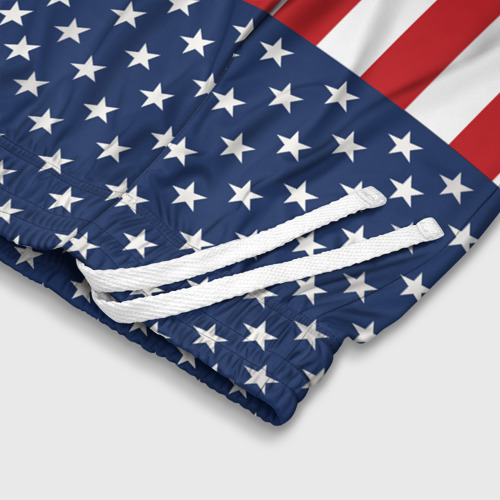 Детские спортивные шорты 3D Флаг США, цвет 3D печать - фото 6