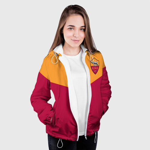 Женская куртка 3D A S Roma - Yellow and Red, цвет белый - фото 4