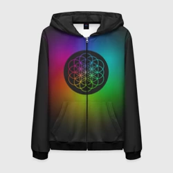 Мужская толстовка 3D на молнии Coldplay