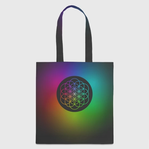 Шоппер 3D с принтом Coldplay, вид спереди #2