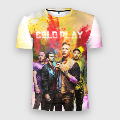 Мужская футболка 3D Slim Coldplay, цвет 3D печать