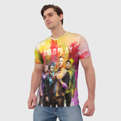 Мужская футболка 3D Coldplay - фото 2
