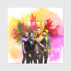 Магнит виниловый Квадрат Coldplay