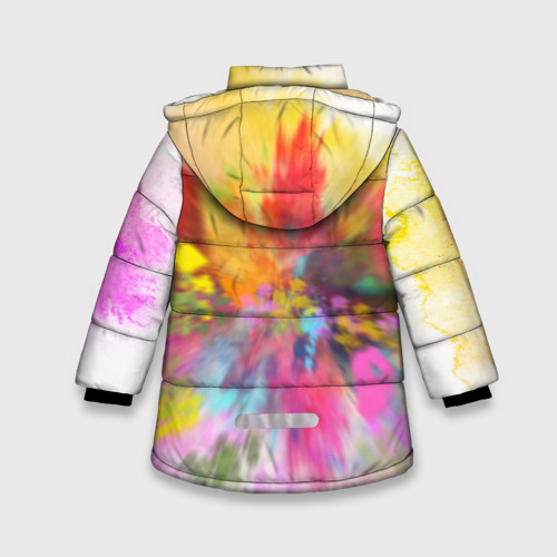 Зимняя куртка для девочек 3D с принтом Coldplay, вид сзади #1