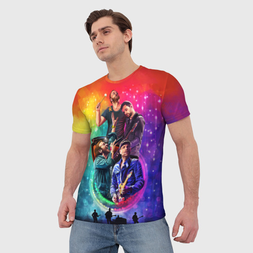 Мужская футболка 3D Coldplay, цвет 3D печать - фото 3