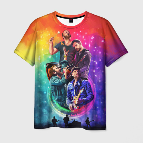 Мужская футболка 3D Coldplay, цвет 3D печать