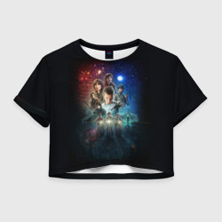 Женская футболка Crop-top 3D Stranger Things