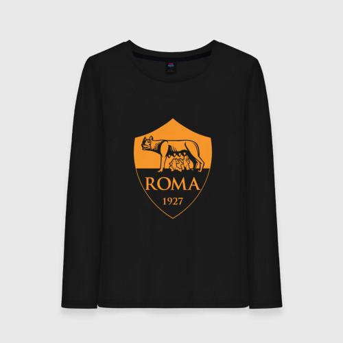 Женский лонгслив хлопок A S Roma - Autumn Top, цвет черный