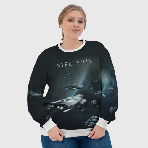 Женский свитшот 3D Stellaris, цвет 3D печать - фото 6