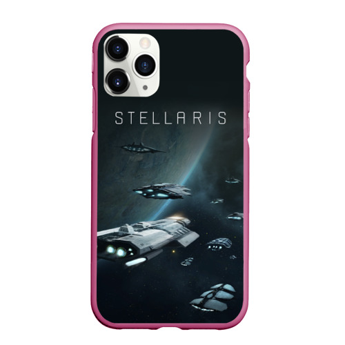 Чехол для iPhone 11 Pro Max матовый Stellaris, цвет малиновый