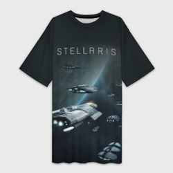Платье-футболка 3D Stellaris