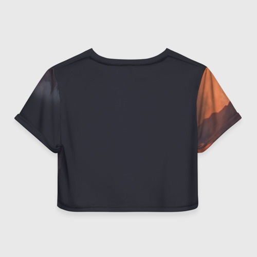 Женская футболка Crop-top 3D Stellaris, цвет 3D печать - фото 2