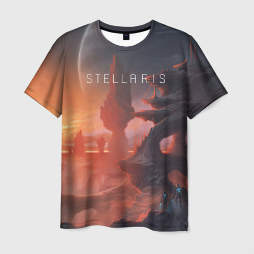 Мужская футболка с принтом Stellaris, вид спереди №1