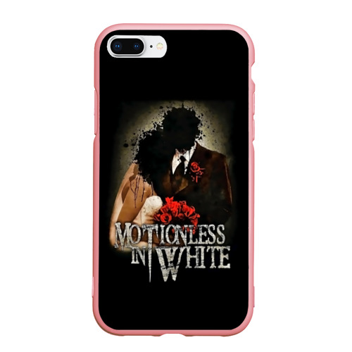 Чехол для iPhone 7Plus/8 Plus матовый с принтом Motionless in White, вид спереди #2