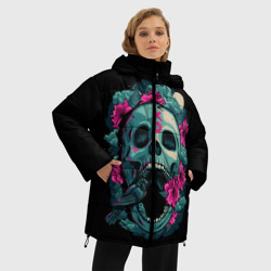 Женская зимняя куртка Oversize Dia de Muertos - фото 2