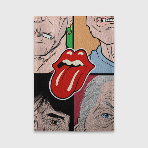 Обложка для автодокументов Rolling Stones, цвет голубой