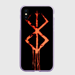 Чехол для iPhone XS Max матовый Берсерк Клеймо символ