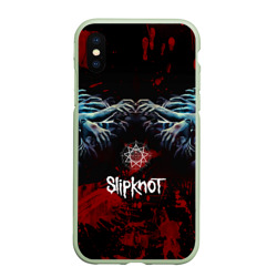 Чехол для iPhone XS Max матовый Slipknot руки зомби