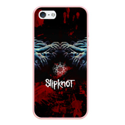 Чехол для iPhone 5/5S матовый Slipknot руки зомби