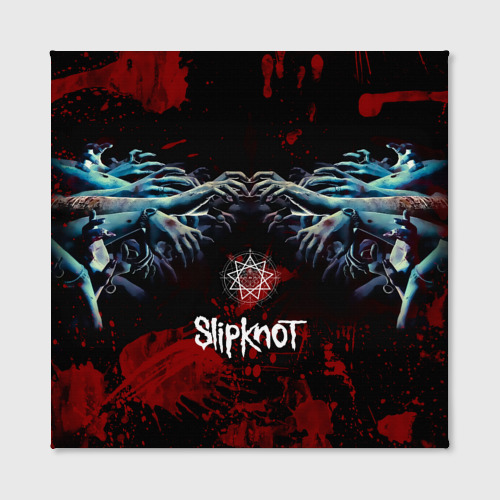 Холст квадратный Slipknot руки зомби, цвет 3D печать - фото 2