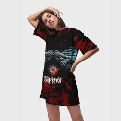 Платье-футболка 3D Slipknot руки зомби - фото 2