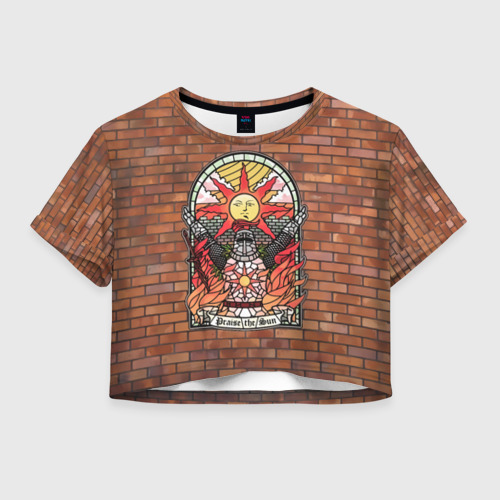 Женская футболка Crop-top 3D Praise the sun Фото 01 Женская футболка Crop-top 3D Praise the sun Фото 01