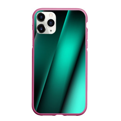 Чехол для iPhone 11 Pro Max матовый Emerald lines