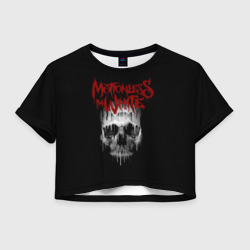 Женская футболка Crop-top 3D Motionless in White череп