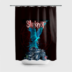 Штора 3D для ванной Орел группа Slipknot