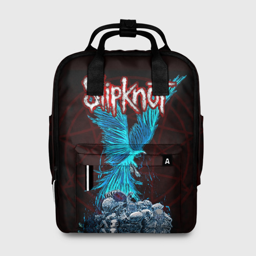 Женский рюкзак 3D с принтом Орел группа Slipknot, вид спереди #2