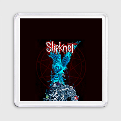 Магнит 55*55 Орел группа Slipknot