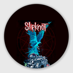 Круглый коврик для мышки Орел группа Slipknot