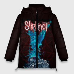 Женская зимняя куртка Oversize Орел группа Slipknot