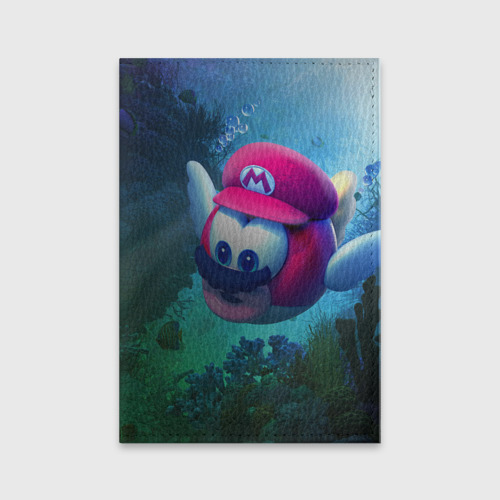 Обложка для паспорта матовая кожа Super Mario / Марио