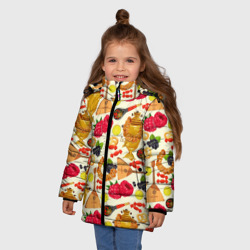 Зимняя куртка для девочек 3D Народная кухня - фото 2
