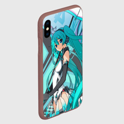 Чехол для iPhone XS Max матовый Miku1 - фото 2