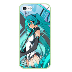 Чехол для iPhone 5/5S матовый Miku1