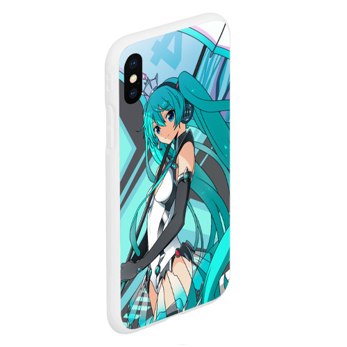 Чехол для iPhone XS Max матовый Miku1 - фото 3