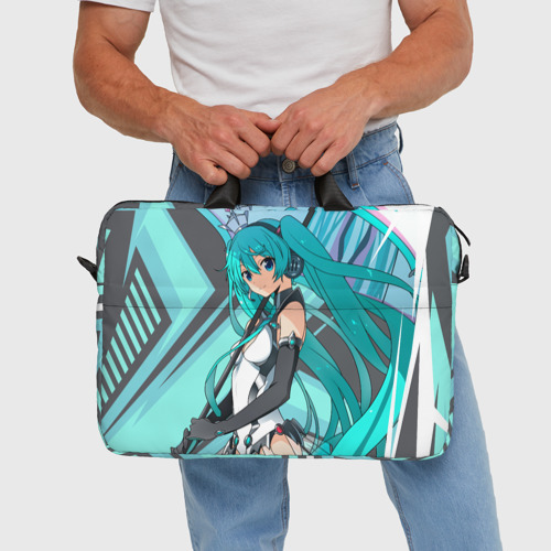 Сумка для ноутбука 3D Miku1, цвет 3D печать - фото 5